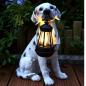 Preview: LED Solarlampe Dalmatiner Hund Gartenlampe Laterne Solar Lampe Solarlaterne Deko