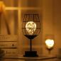 Preview: Weinglas LED Tischlampe Retro Design Nachtlampe 28x13cm LED-Weinglas Geschenk