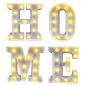 Preview: HOME LED Schriftzug beleuchtet Buchstaben Schild 66x4,5cm Set XL Tischdeko
