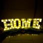 Preview: HOME LED Schriftzug beleuchtet Buchstaben Schild 66x4,5cm Set XL Tischdeko