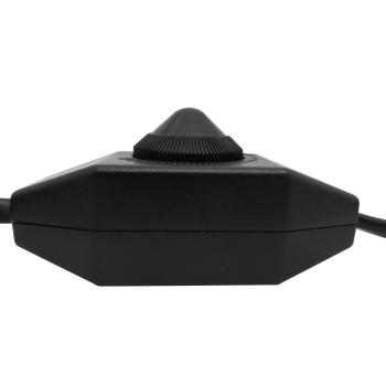 Schnurdimmer Dreh-Dimmer für LED Leuchtmittel 1-60W Drehdimmer Stecker Buchse schwarz