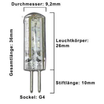 G4 LED 1,5 Watt grün12V DC dimmbar / grünes Licht