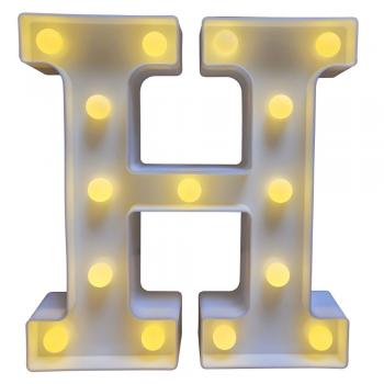 HOME LED Schriftzug beleuchtet Buchstaben Schild 66x4,5cm Set XL Tischdeko