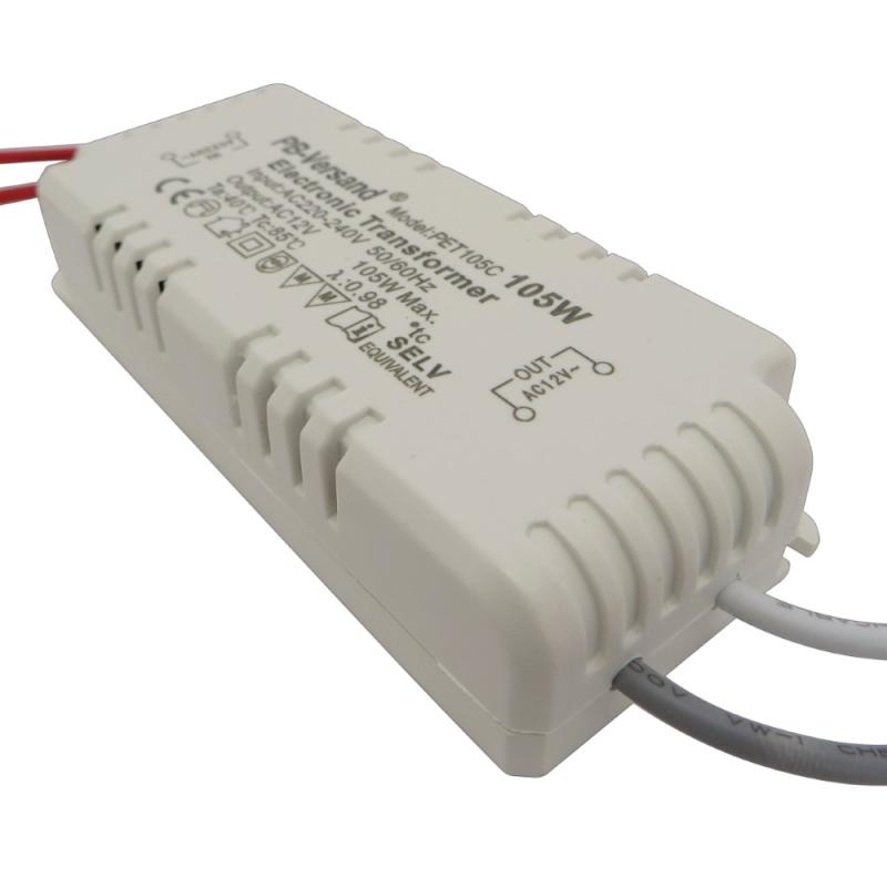 LED Trafo 0 - 60 Watt 12V~ AC 60W Transformator Netzteil Halogen 105W