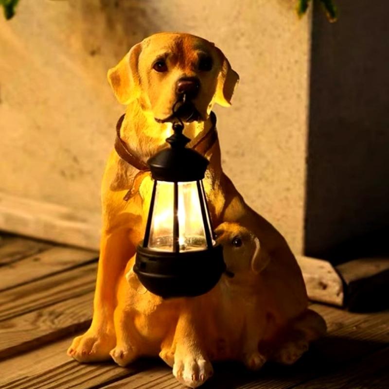 Labrador Retriever Welpen Solarlampe Welpe Solarlaterne Hunde Laterne Hund