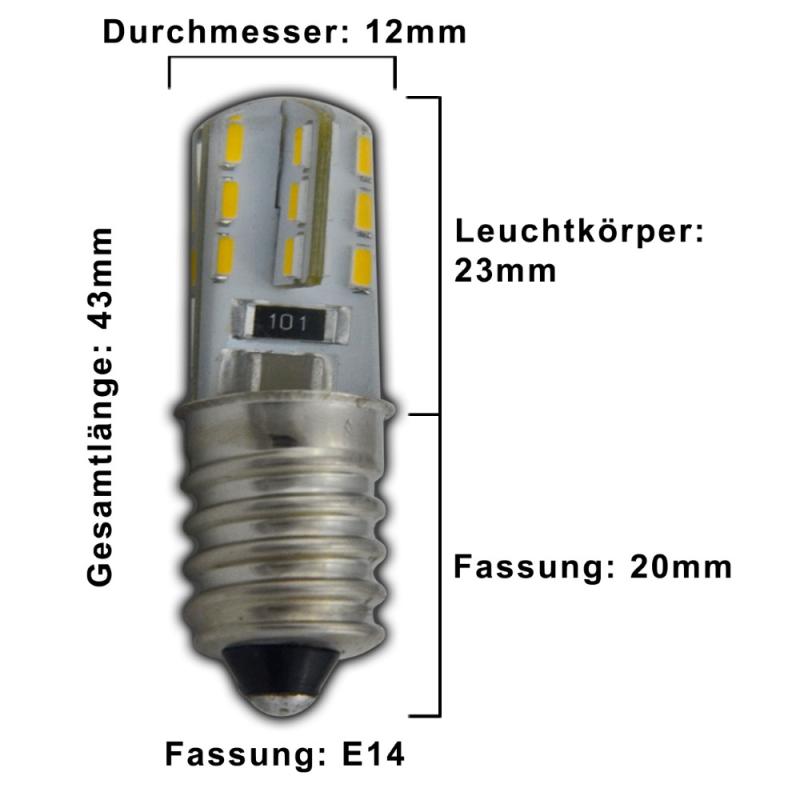 E14 mini LED 1,5 Watt 230V warmweiß