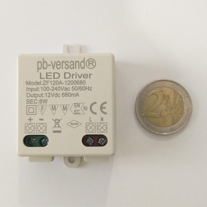 LED Trafo 8 Watt mini 12V DC sehr klein